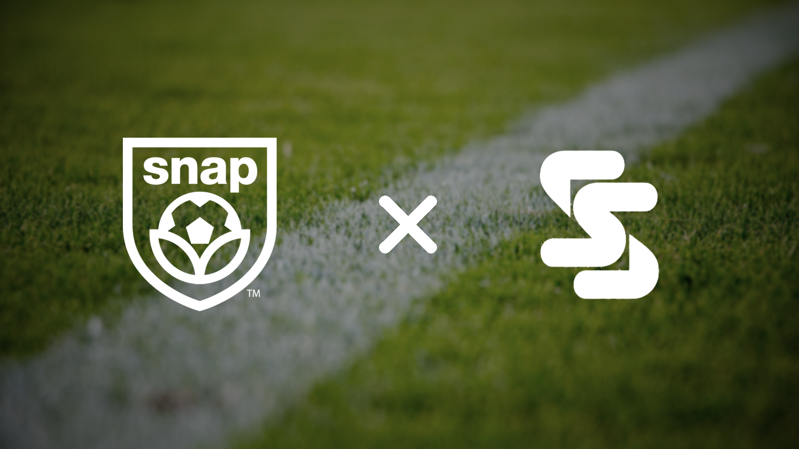Snap Soccer and SkillShow logos over a soccer pitch